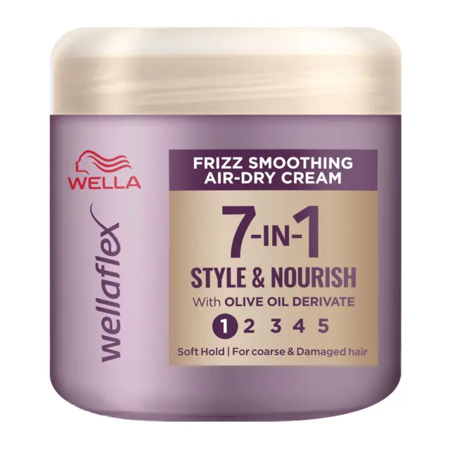 Wellaflex Κρέμα Λείανσης Μαλλιών Frizz Smooth Air Dry Cream 7-in-1 150ml