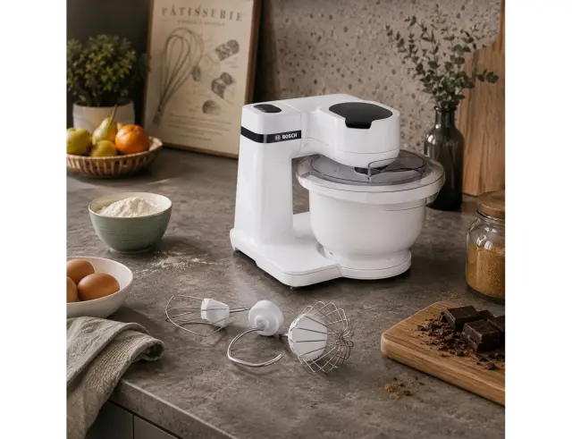 Κουζινομηχανή Bosch MUMS2AW00 με ισχύ 700W, 6 Ταχύτητες Και Χωρητικότητα 3.8L MUMS2AW00