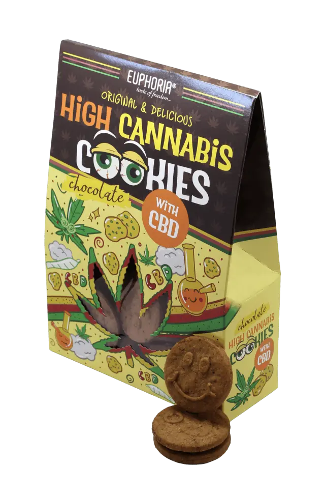 Euphoria - Μπισκότα High Cannabis Chocolate - 100gr