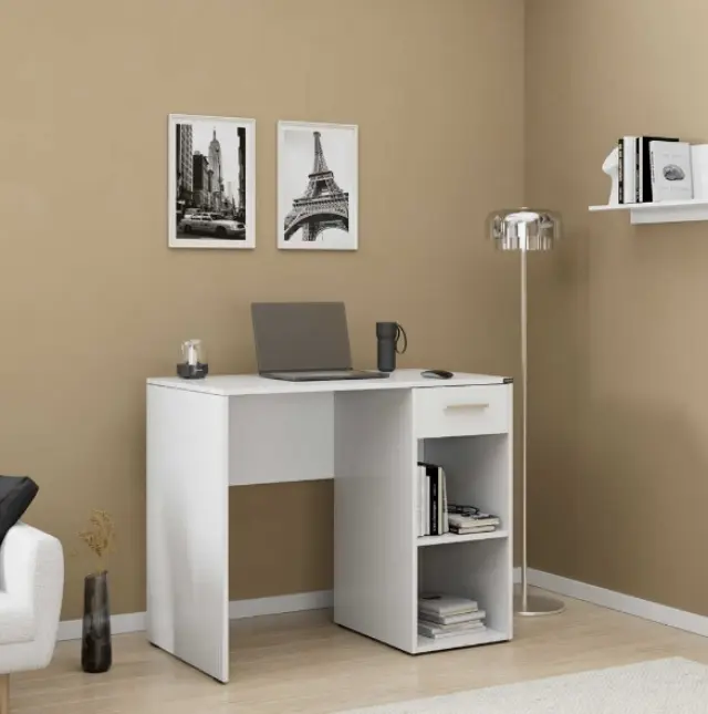 Γραφείο CMS-505-BB Concept Λευκό 90x75x52cm 3