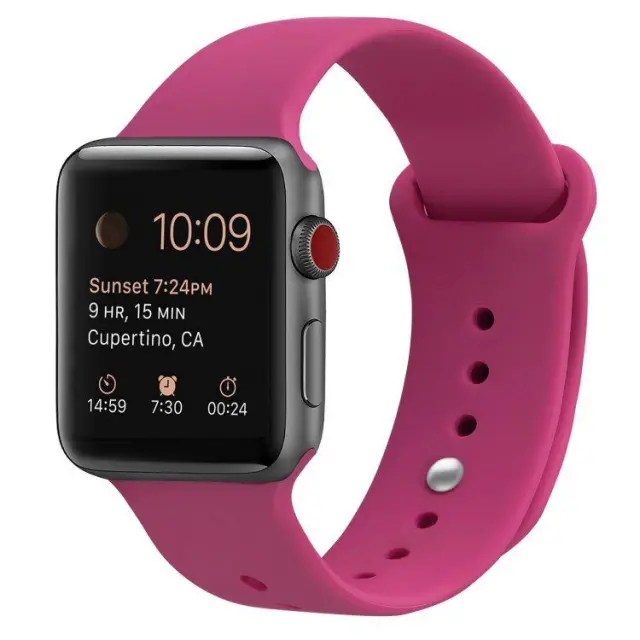 Λουράκι Σιλικόνης για Apple Watch 44/45/46/49mm- Pink OEM