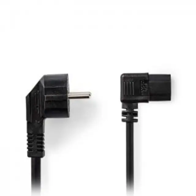 Καλώδιο τροφοδοσίας Schuko αρσ. σε γωνία 90° - IEC-320-C13 θηλ., 3.00m. 2