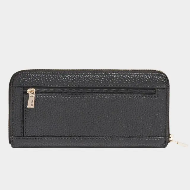 Guess - Γυναικείο Πορτοφόλι Eco Brenton Slg Large Zip Around SWEVG839046-BLA Μαύρο 2