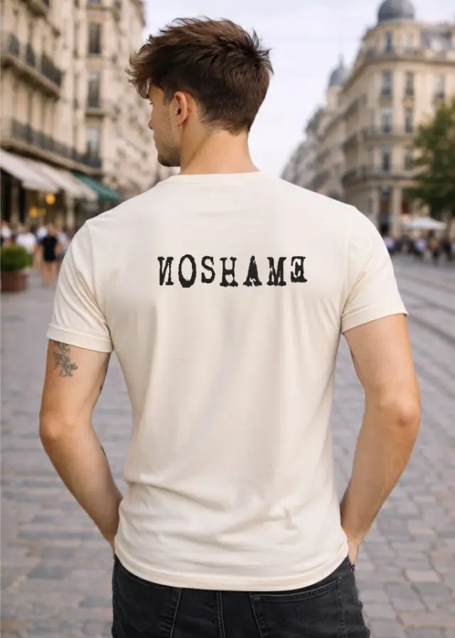 T-shirt Noshame® Off-white με τύπωμα - 142621 - XXL
