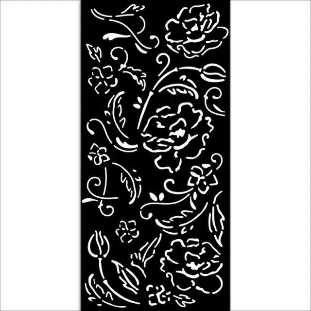 Thick Stencil 12x25cm, Stamperia, Old Lace, Flowers