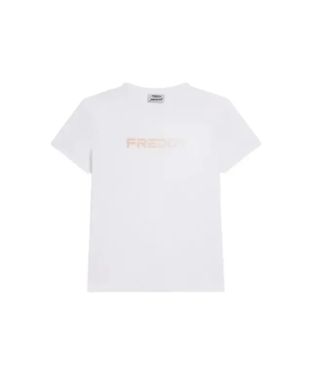 Freddy - Γυναικεία Μπλούζα T-Shirt Comfort Fit Time Shine S26WCRT3-W Λευκό 3