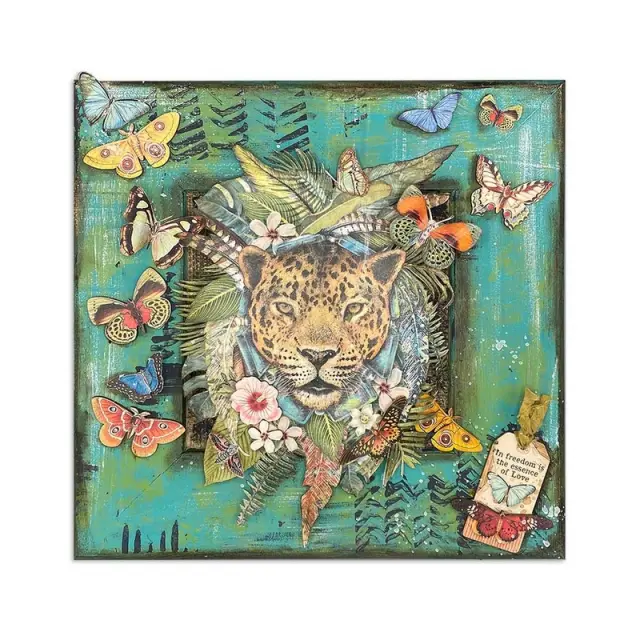 Χαρτιά scrapbooking Stamperia 10τεμ, 20.3x20.3cm, Amazonia 2