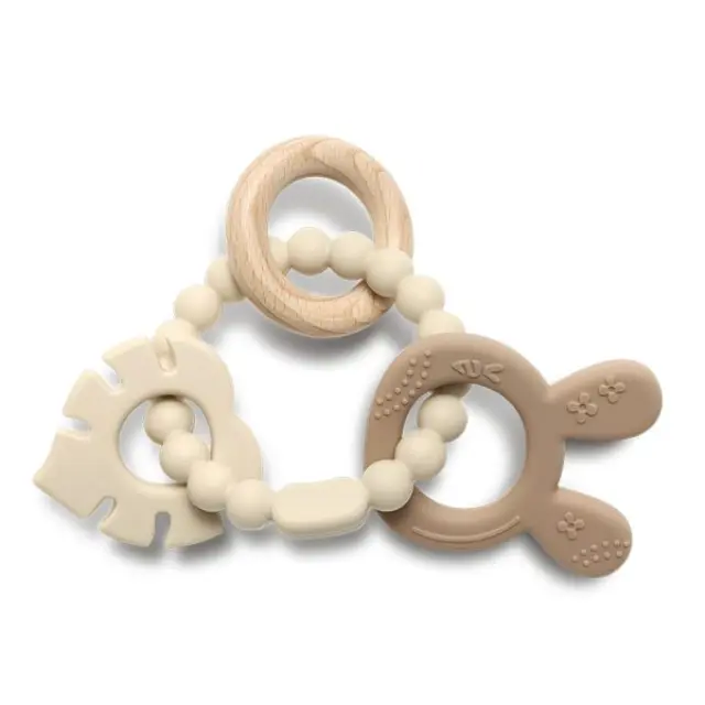 Lorelli Μασητικό Σιλικόνης Rabbit Natural Beige 10210850005 2