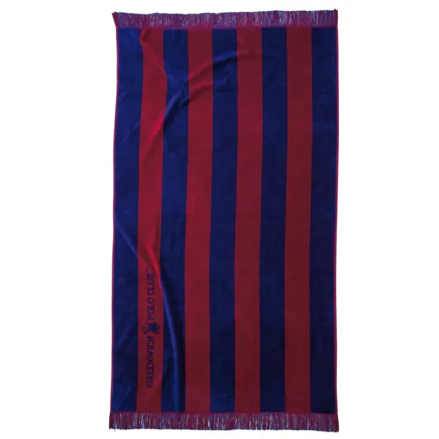 Πετσέτα Θαλάσσης 90Χ170 Βαμβακερή Essential Greenwich Polo Club 3724 Κόκκινο-Μπλε
