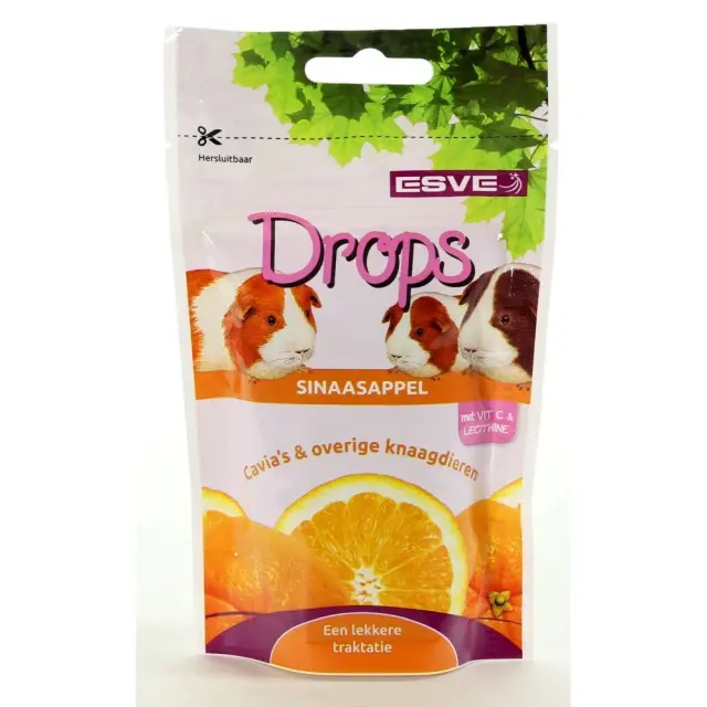 Esve Drops Με Πορτοκάλι για Κουνέλια & Τρωκτικά 75gr