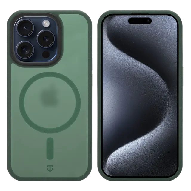 Tactical MagForce Hypersand Cover for Apple iPhone 15 Pro Forest Green 2