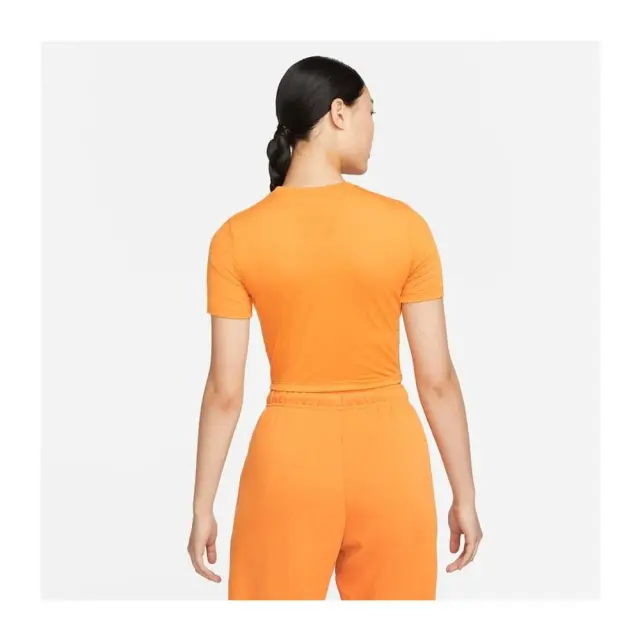 Nike Sportswear Tee Slim Crop Swoosh (DN5798-738) - Πορτοκαλί 2