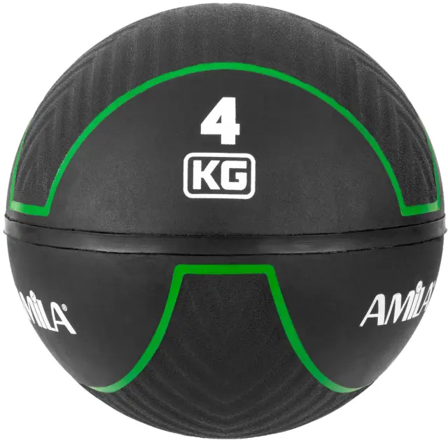 Μπάλα AMILA Medicine Ball HQ Rubber 4Kg (90708)
