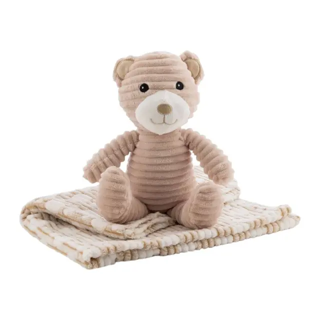 FreeON Free2Play My Cuddly Friend Κουβέρτα Αγκαλιάς 90x75cm με Λούτρινο Αρκουδάκι Lumi 0+ Μηνών