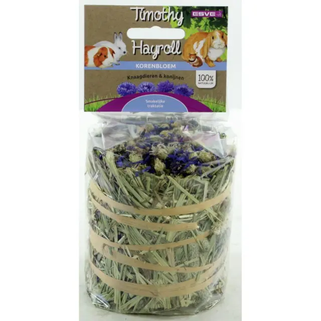 Esve Ρολό Timothy Hay με Korenbloem για Κουνέλια & Τρωκτικά 100gr
