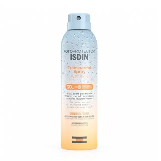 ISDIN Fotoprotector Transparent Spray Wet Skin 30SPF, 250ml