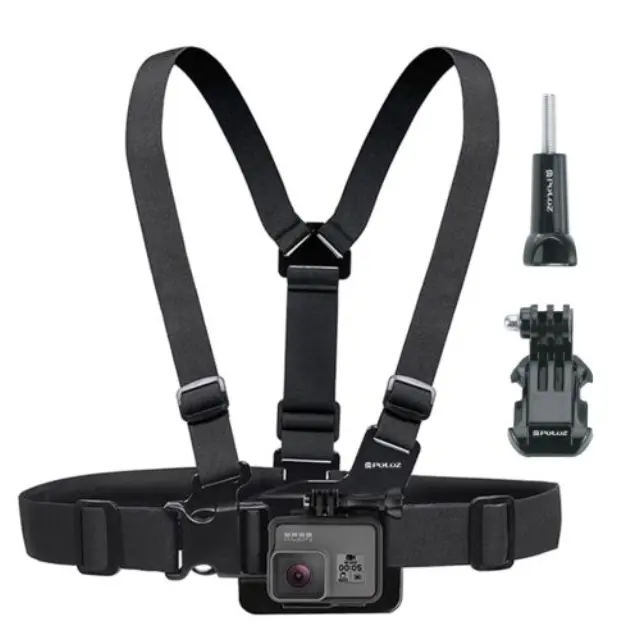Puluz® PU26 Ρυθμιζόμενη Βάση Στήθους για GoPro και άλλες Action κάμερες (714046467252)