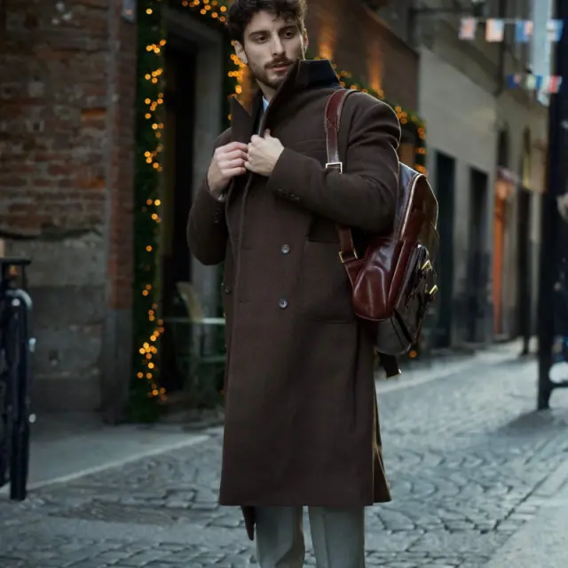 Δερμάτινο Backpack Time Resistanc L.A. Confidential Καφέ - ONESIZE 3