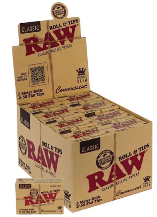 RAW Rolls & Tips Ρολό 5 Μέτρα με Τζιβάνες Σπαστές 3