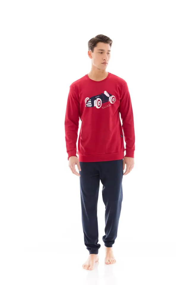 WN-M119 - Bordo - PIJAMA T-SHIRT RACE NOS