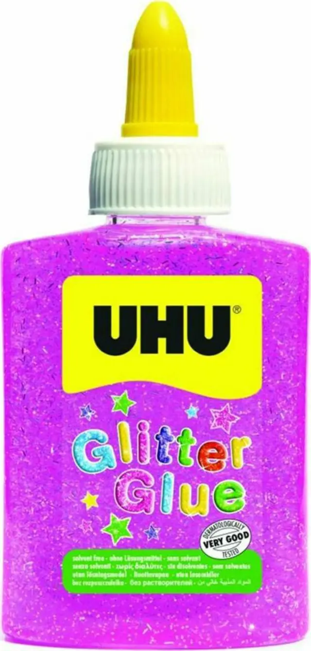 UHU Glitter Glue Χρυσόκολλα 90ml Ροζ/ 49992 (UHU)