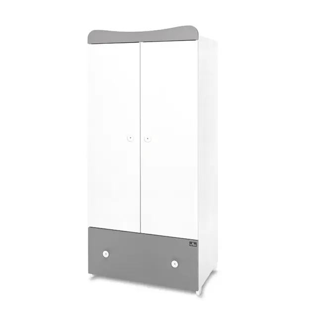 Lorelli Ντουλάπα 2φυλλη "Exclusive" White - Stone grey Λευκό