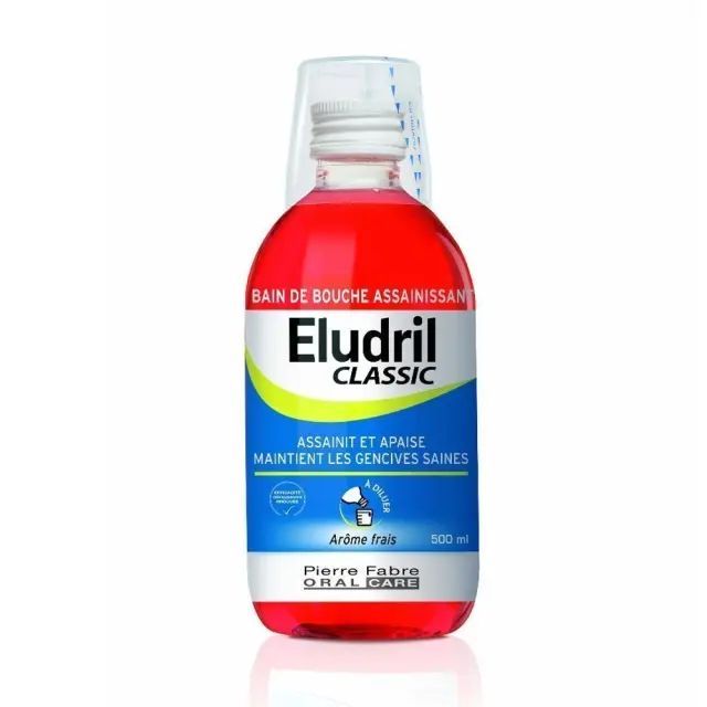 ELGYDIUM Eludril Classic Στοματικό Διάλυμα για Στοματικές Πλύσεις 500ml
