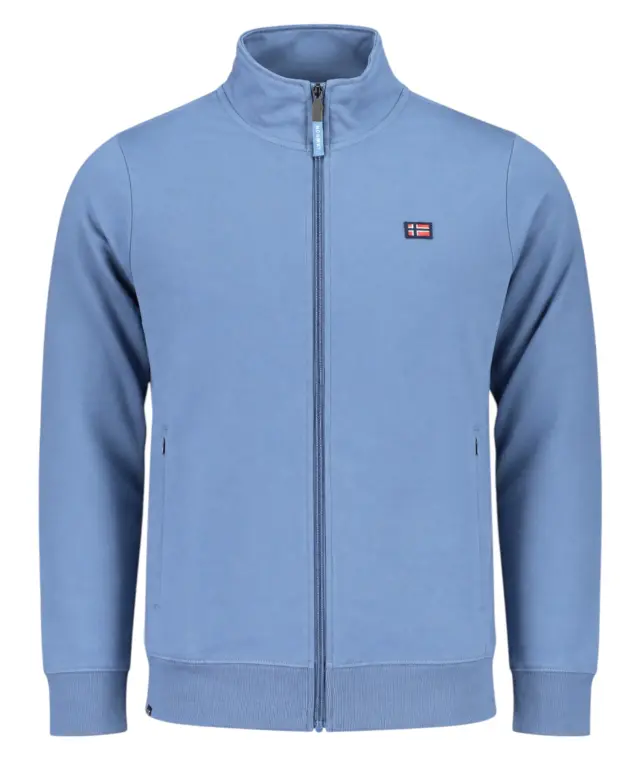 Norway Nautical School - Ανδρική Ζακέτα Φούτερ 862743-DENIM Μπλε