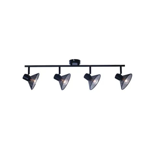AcaLight Offer NETTO ΦΩΤΙΣΤΙΚΟ ΕΠΙΤΟΙΧΟ ΜΑΥΡΟ ΜΕΤΑΛΛΙΚΟ ΣΥΜΒΑΤΙΚΟ 4ΧΕ14 IP20 745Χ190mm