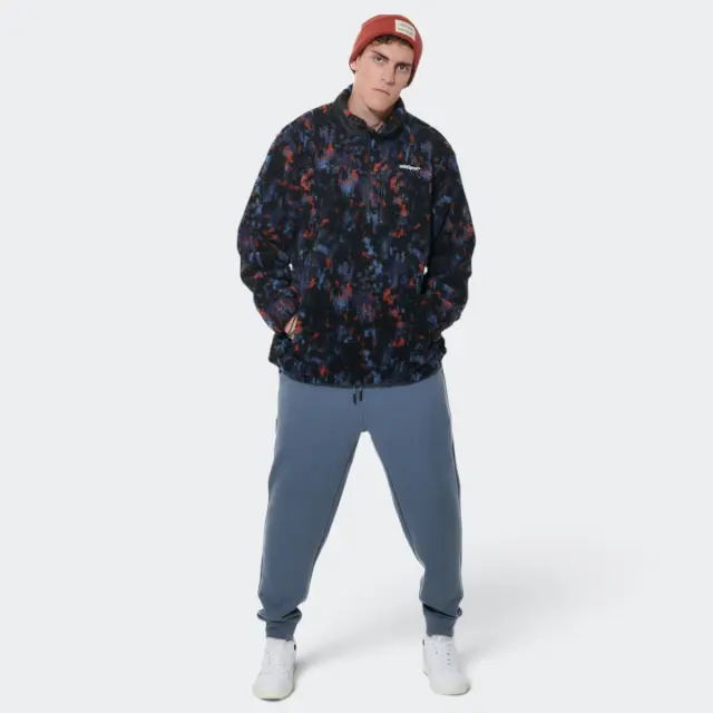 Body Action Half-Zip Printed Sherpa Navy 063613-01 - L 3