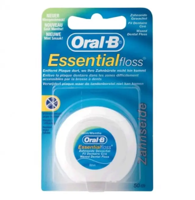 Οδοντικό Νήμα Oral-B Κηρωμένο Essential Mint 50M