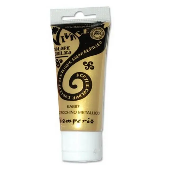 Χρώμα Vivace Stamperia 60ml, Metallic Gold Coin