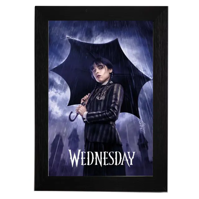 Αφίσα , Pyramid Poster, Wednesday (Downpour) 61x91,5εκ Κορνίζα Ξύλινη Σε 10 Χρώματα Με Ακρυλικό Τζάμι Άθραυστο K29+PP35274