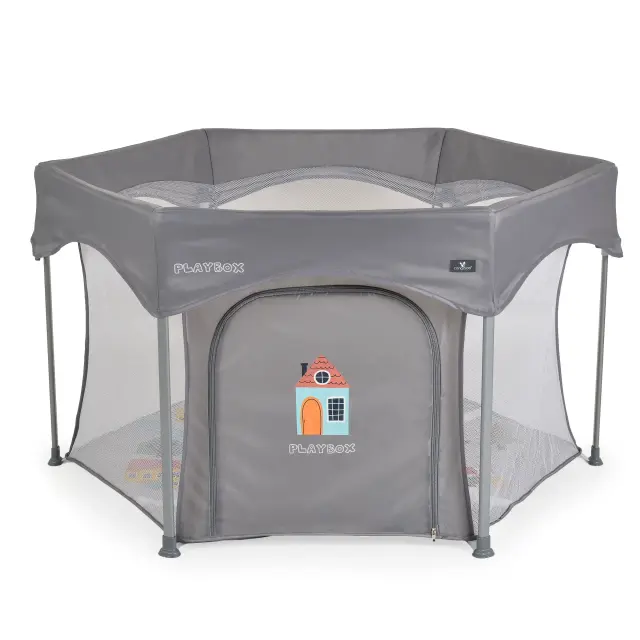 Cangaroo Playbox Εξαγωνικό Πάρκο Μωρού Grey