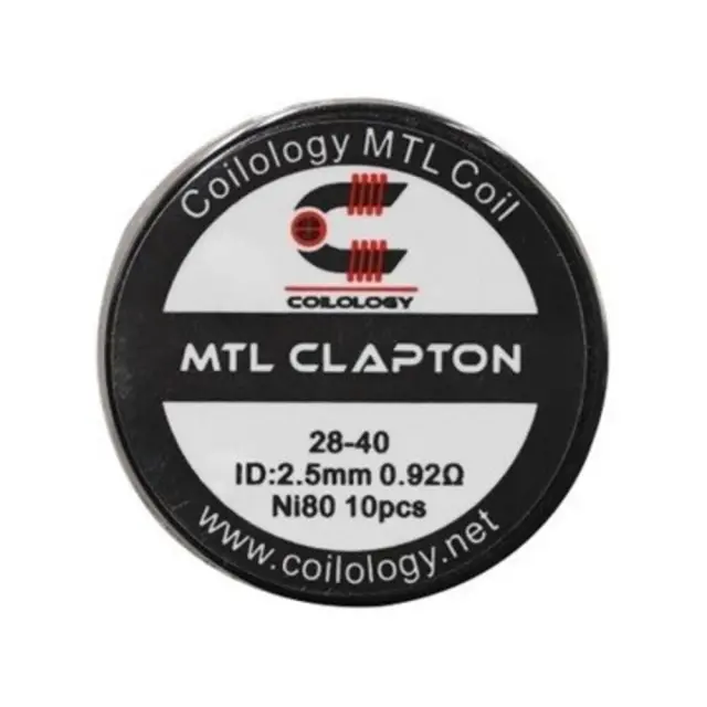 MTL Clapton Premade Coils Ni80 0.92Ω (10τμχ) - Coilology