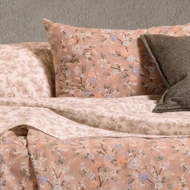 ΣΕΤ ΣΕΝΤΟΝΙΑ ΥΠΕΡΔΙΠΛΑ (Λ) AMY BEIGE ULTRA LINE (160Χ200+32) MELINEN (Με Λάστιχο) 235Χ270 2