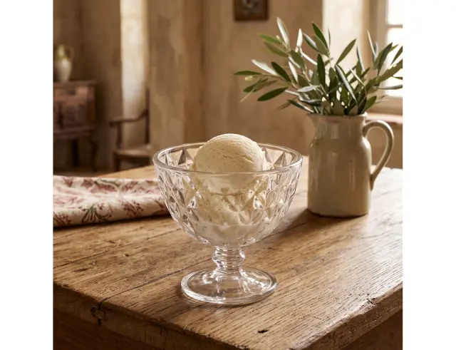 Γυάλινο Μπολ Παγωτού Lea Secret De Gourmet με χωρητικότητα 300ml και διαστάσεις 11x11x10.2cm 203479A