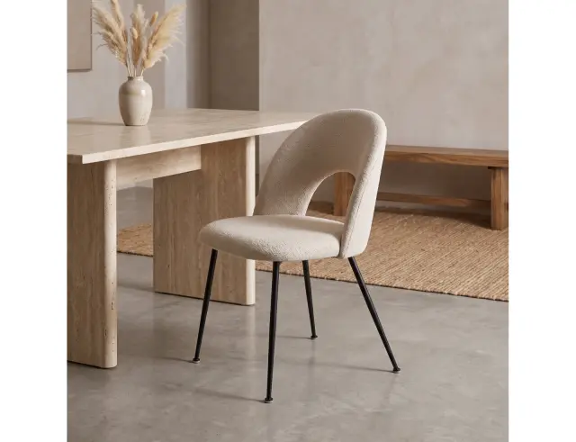 Καρέκλα Raven Atmosphera με διαστάσεις 53x49x81cm - Beige 207301A