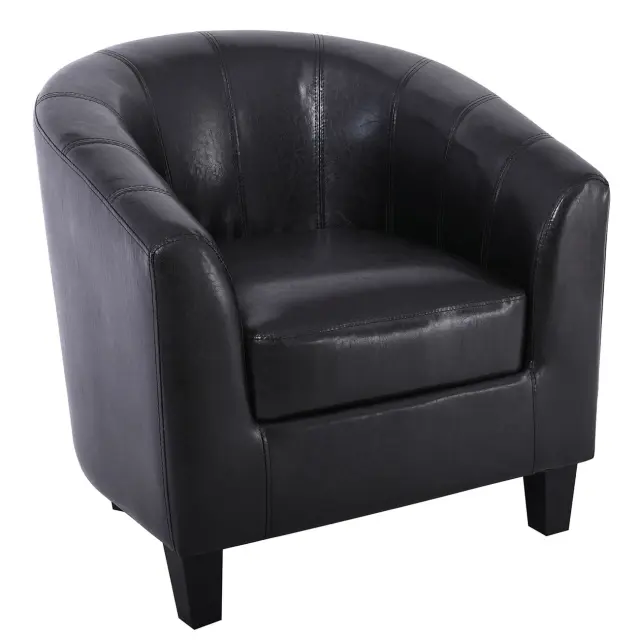 Πολυθρόνα BOGA Σκούρο Καφέ PU 77x70x77cm