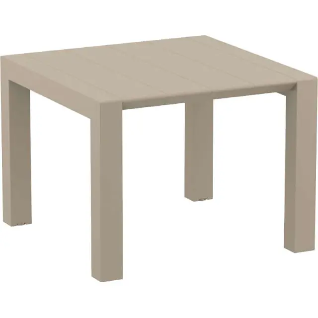 Τραπέζι VEGAS Dove Grey PP 100x100/140x75cm