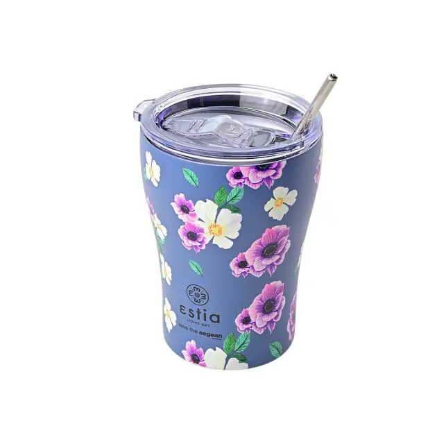 Estia Ποτήρι Θερμός 350ml Estia Save The Aegean Garden Blue 2