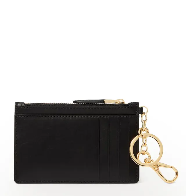 Καρτοθήκη RALPH LAUREN Leather Zip Card Case 432876731/002 Μαύρο 2