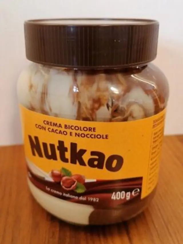 NUTKAO Κρέμα Duo άλειμμα φουντουκιού κακάο και βανίλια 400gr