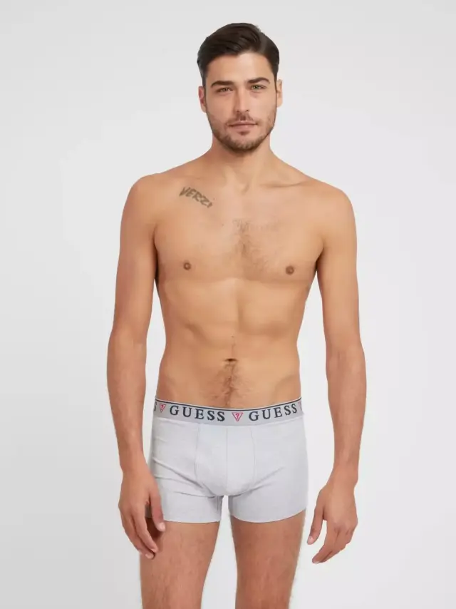 Guess - Ανδρικά Μποξεράκια 3Pack U97G01K6YW1-F017 Μαύρο/Γκρι/Λευκό - L 3