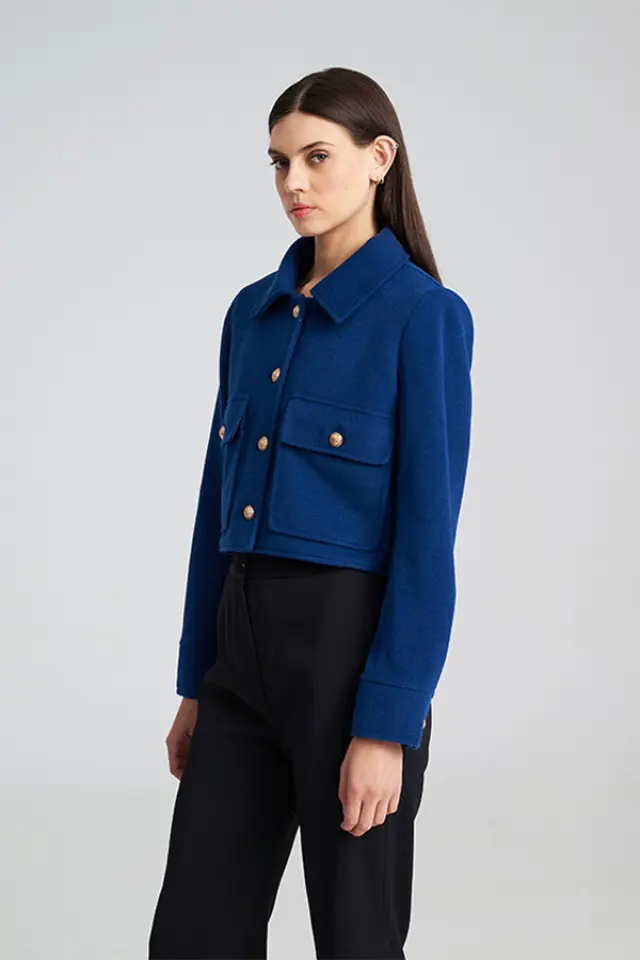 Κοντό jacket με χρυσά κουμπιά TUNIC - XS 3