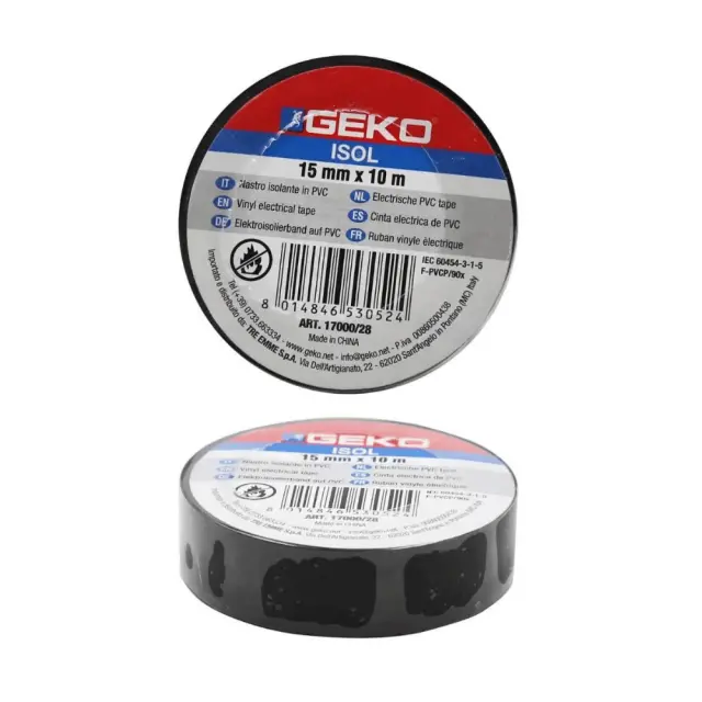 Insulating tape 15x10m BLACK 17000/28 GEKO