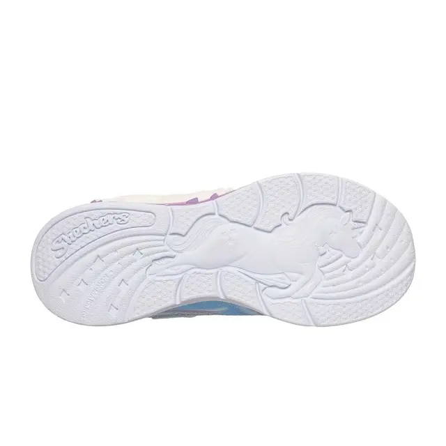 Skechers Girl's S-Lights Unicorn Chaser Μπλε - Ασημί 302298L-SMLT (Skechers) 3