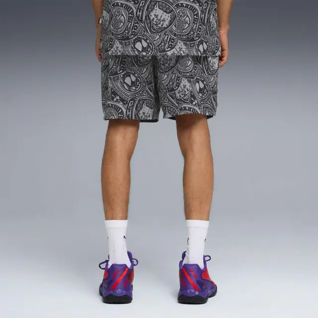 Puma Men's Flagrant Foul Allover Print 6inch 2 Shorts Γκρι 692277-01 (Puma) 2