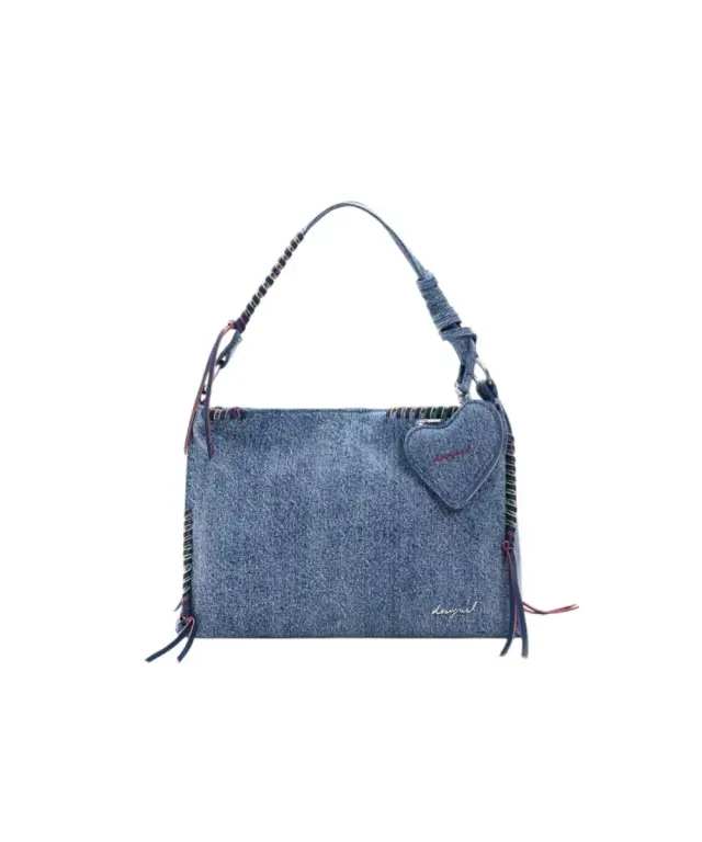 Desigual - Γυναικεία Τσάντα 'Ωμου Torio Denim Leiria 26SAXD31-5005 Μπλε 2