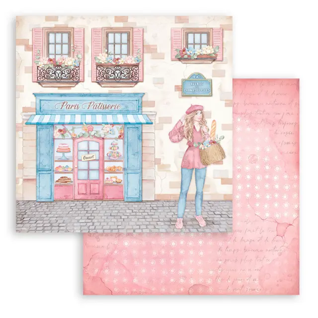Χαρτιά scrapbooking 10τεμ, 30.5×30.5cm Stamperia, Oh la la 2